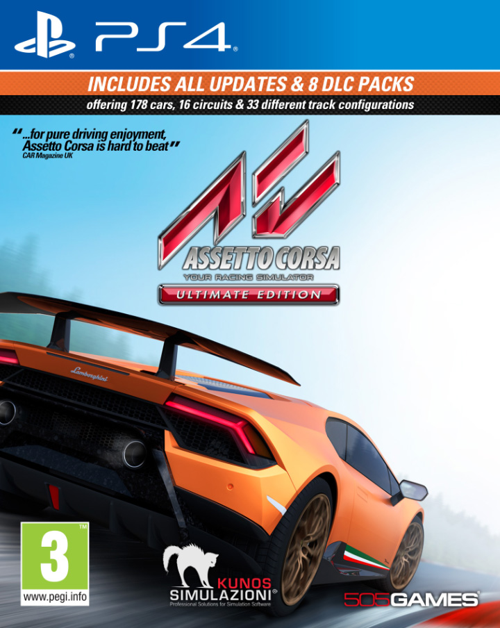 Assetto Corsa Ultimate Edition (PS4) - Brand New and Sealed